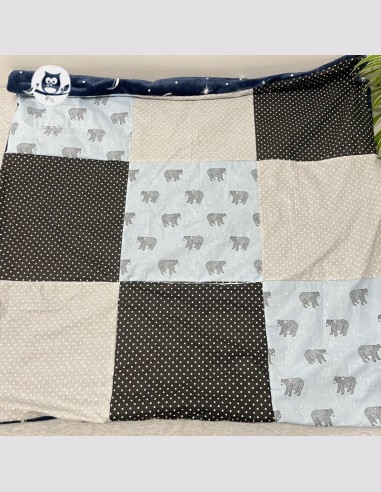 Couverture ours bleu