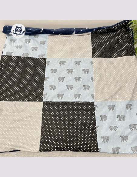 Couverture ours bleu