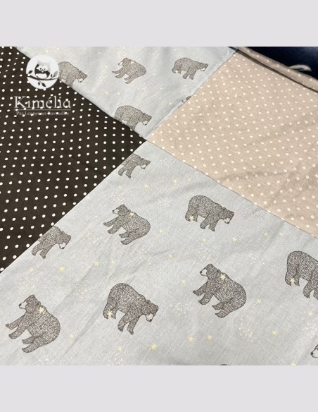 Couverture ours bleu