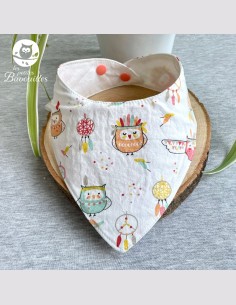 Bavoir bandana imperméable Indian owl
