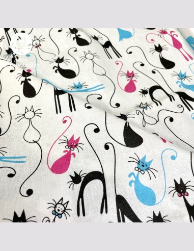 Cône pare pipi original chat bleu et rose