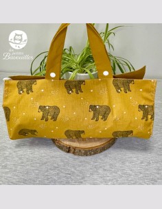 Sac à tarte ours moutarde