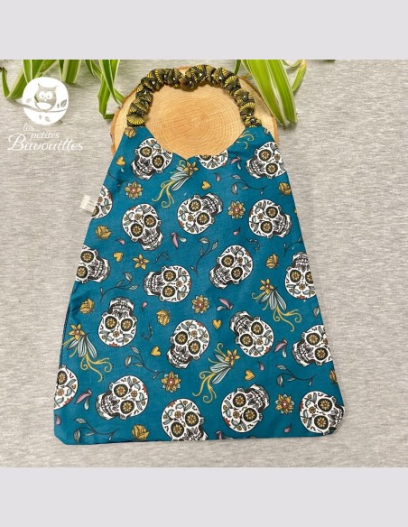 Serviette élastique enfant tête de mort– Dès 2ans