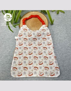 Serviette élastique panda roux enfant – Dès 2ans