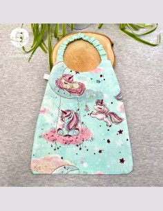 Serviette élastique licorne vert d'eau enfant – Dès 2ans 2
