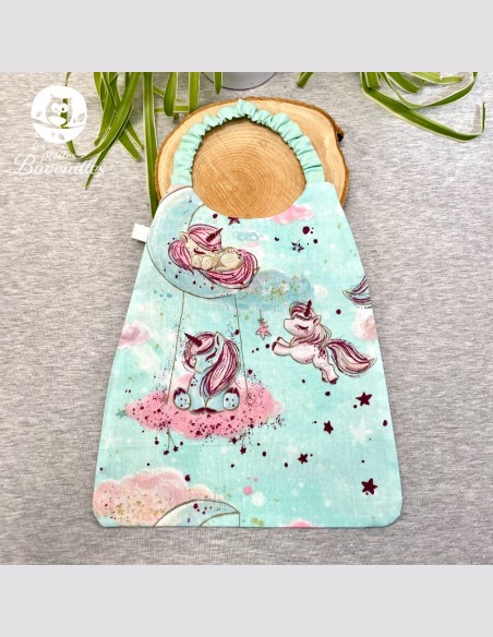 Serviette élastique licorne vert d'eau enfant – Dès 2ans