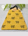 Serviette élastique ours moutarde enfant – Dès 2ans