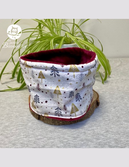 Snood bébé sapin or