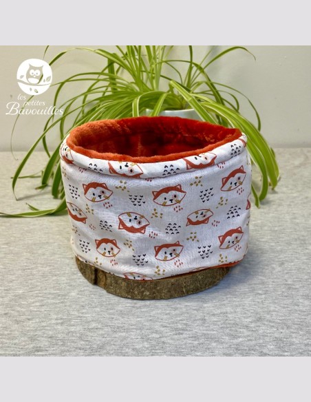 Snood bébé panda roux