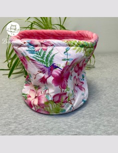 Snood ado adulte colibris rose