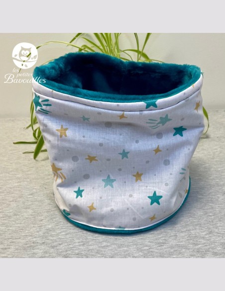 Snood ado adulte étoile turquoise