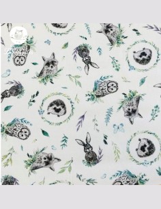 Snood ado adulte foret aquarelle 2