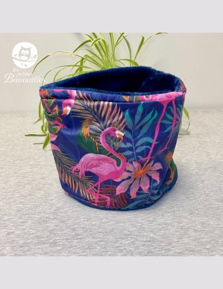 Snood grand enfant flamant rose