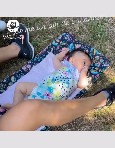 Tapis nomade fais main bébé oiseaux