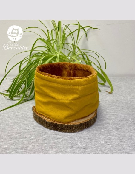 Snood bébé moutarde