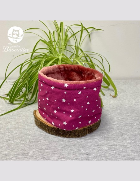 Snood bébé étoile framboise