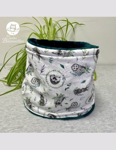Snood ado adulte foret aquarelle