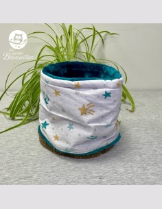 Snood enfant étoile turquoise
