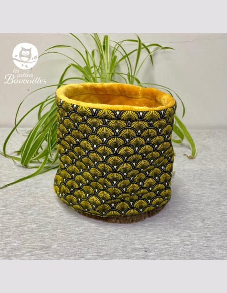 Snood enfant paon moutarde