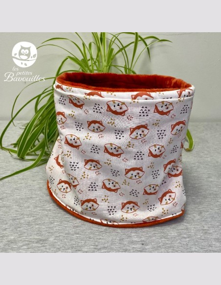 Snood grand enfant panda roux