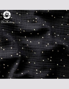 Snood grand enfant double gaze noire 2