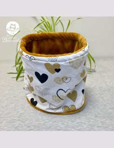 Snood grand enfant coeur moutarde