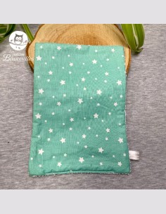 Essuie-tout lavable étoile vert d'eau