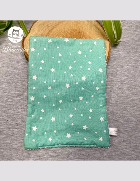 Essuie-tout lavable étoile vert d'eau