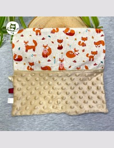 Doudou plat renard roux