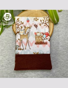 Protège carnet de santé Indien de la foret brun