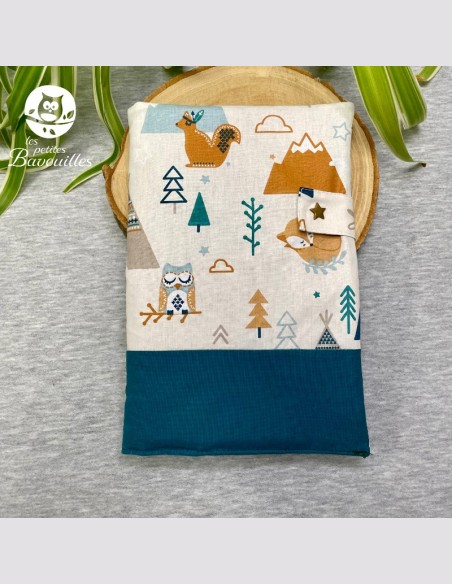 Protège carnet de santé zen vert