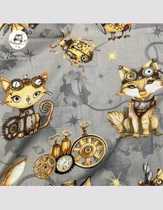 Tissu steampunk