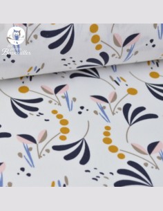 Snood bébé fleur blanche 2