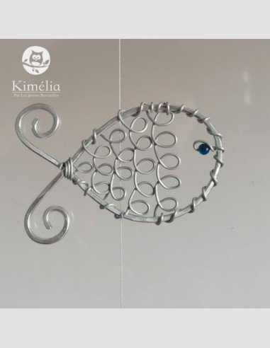 Guirlande de poisson avec pierre naturelle