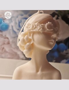 Bougie femme masquée