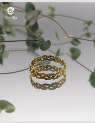 Bague elfique dorée