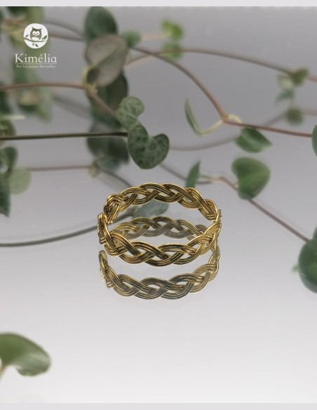 Bague elfique dorée