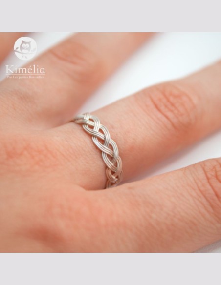 copie de Bague elfique argentée