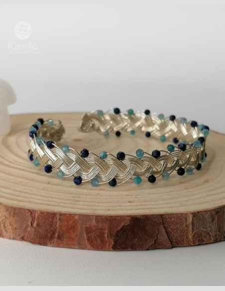 Bracelet elfique mini pierre naturelle