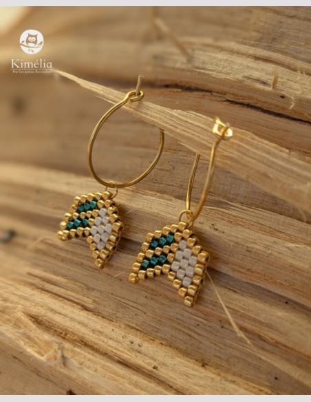 Boucles d'oreilles créoles géométriques