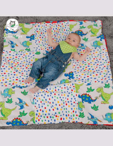 Couverture polaire fait main panda