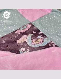 Couverture licorne grise