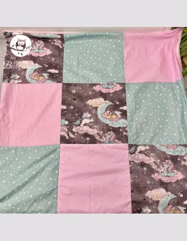 Couverture licorne grise