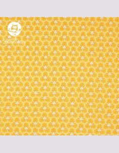 Snood bébé alvéole jaune 2