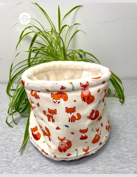 Snood enfant renard roux