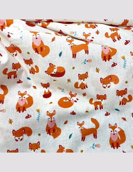 Snood enfant ou tour de cou polaire renard roux Snood enfant ou tour de cou polaire renard roux