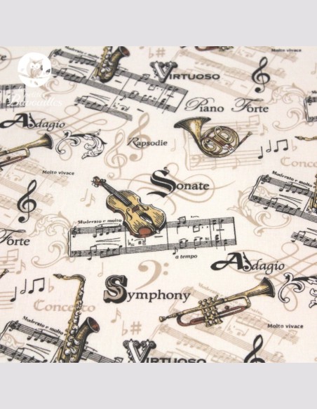 Lot de 3 Bee wrap vert bleu musique