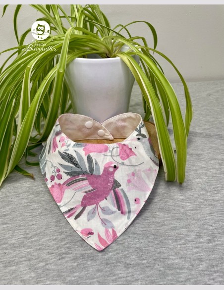Bavoir bandana imperméable colibris Bavoir bandana imperméable colibris