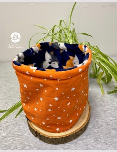 Snood enfant étoile orange 2