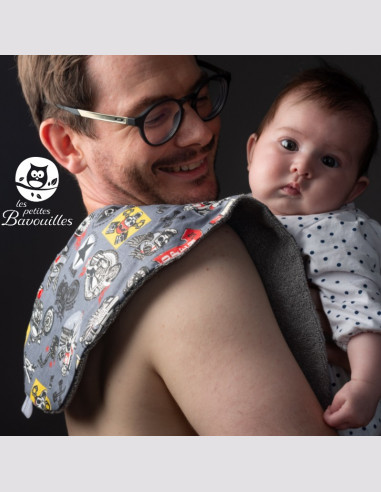 Bavoir naissance - 2ans coeur